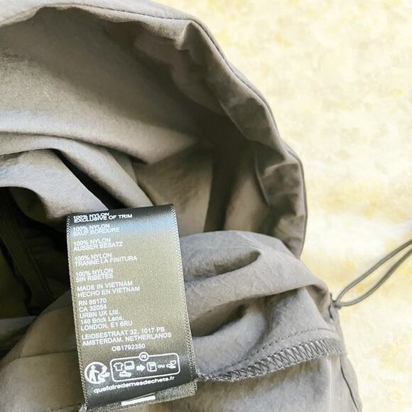 UO Urban Outfitters XS Dress Strapless Black Drawstring Long Asymmetrical - Picture 12 of 12